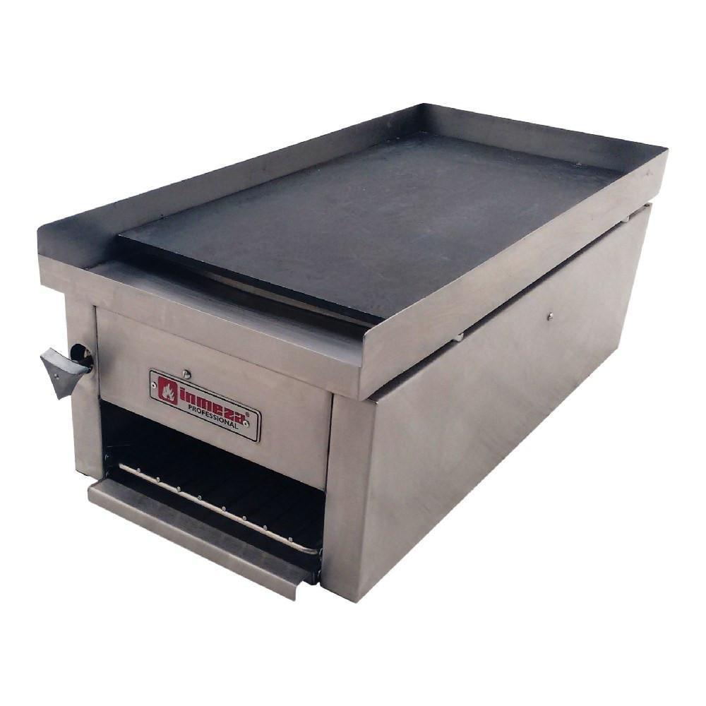 La Industrial - Plancha Grill Mitad Lisa Y Mitad Acanalada Eléctrica 220  Volts