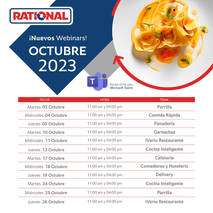 Calendario Octubre Rational