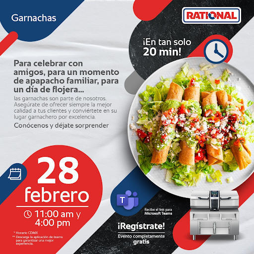 Cocinado garnachas con Rational