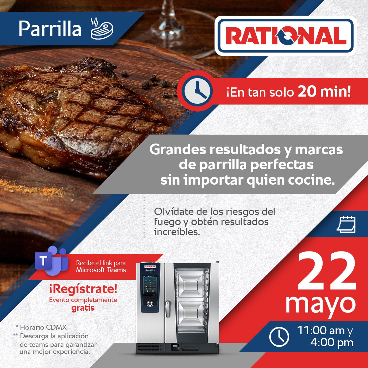 Grandes resultados y marcas de parrilla perfectas sin importar quien cocine. 🥩🍖