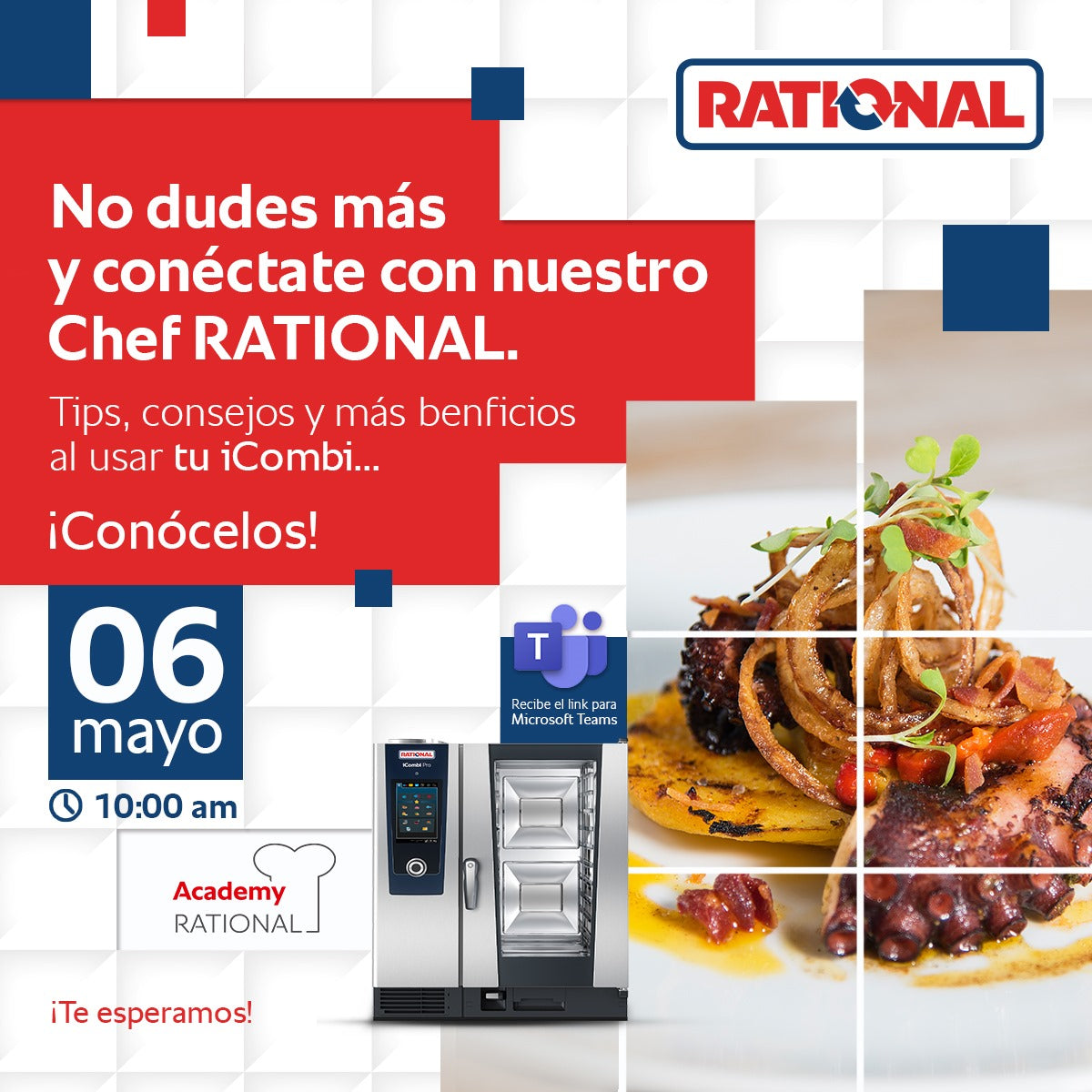 No dudes mas y conectate con nuestro Chef RATIONAL 👨‍🍳🍳