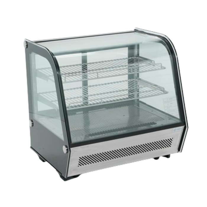 Vitrina Refrigerada Cristal Curvo Con Sistema Antiempañante 120 L 230W 110V Migsa RTW-120L4