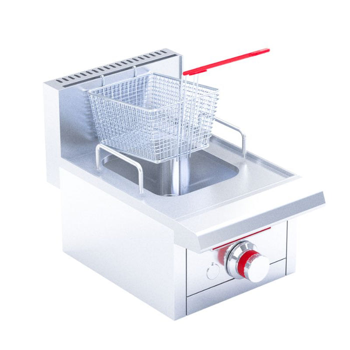 CORIAT FC-10 DE MESA PETIT Freidora de mesa, a gas, una canastilla, con capacidad de 3 litros de aceite.