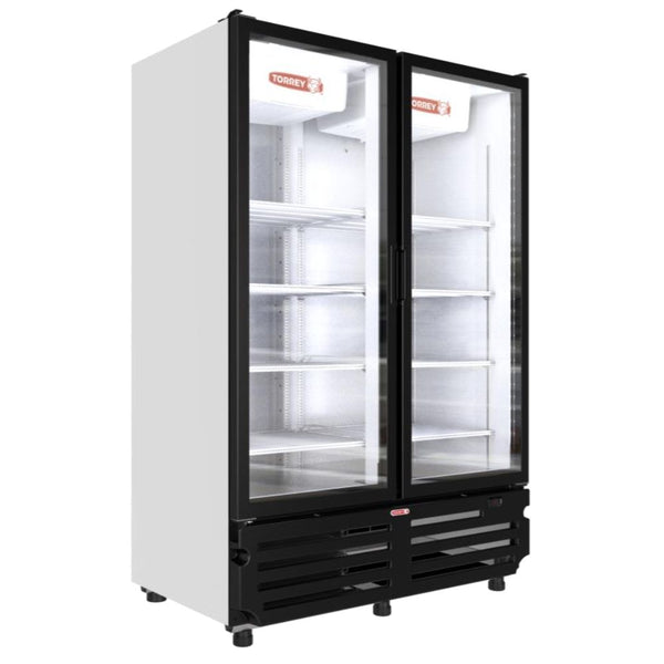 TORREY  TVC43-F2 Refrigerador vertical exhibidor de 2 puerta 29 pies cubicos. / BLANCO