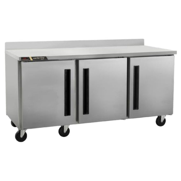 Centerline CLUC-72R-SD-WT 72″ Refrigerador bajo barra, puerta sólidas, mesa de trabajo