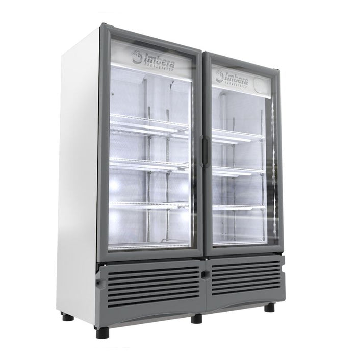 Imbera Vrd35 1023618 Refrigerador Vertical 2 Puertas Cristal Luz Led 115V.