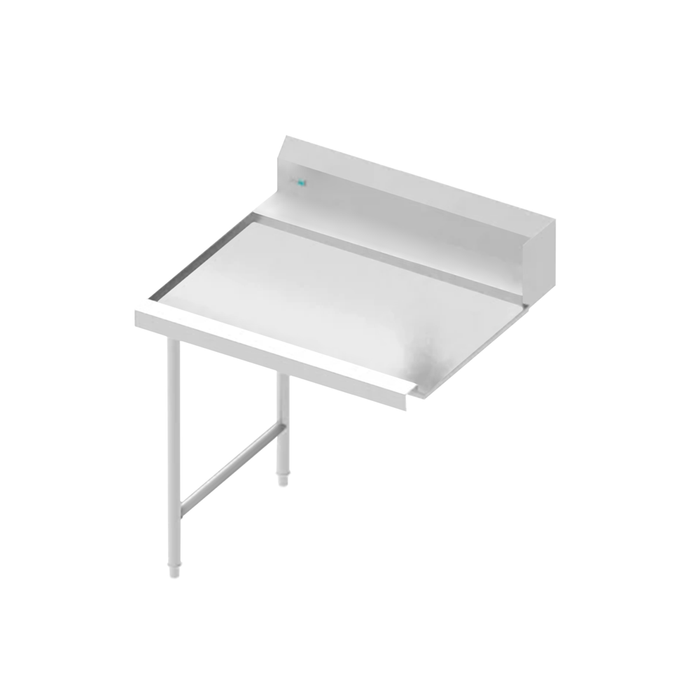 ASBER ADCT-36L Mesa de salida lavavajillas de capota Izquierda 36"