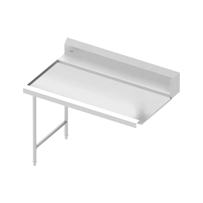 ASBER ADCT-48L Mesa de salida lavavajillas de capota Izquierda 48"