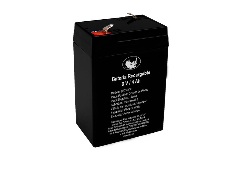 Bateria Recargable 6V / 4Ah Rhino BAT-6VR