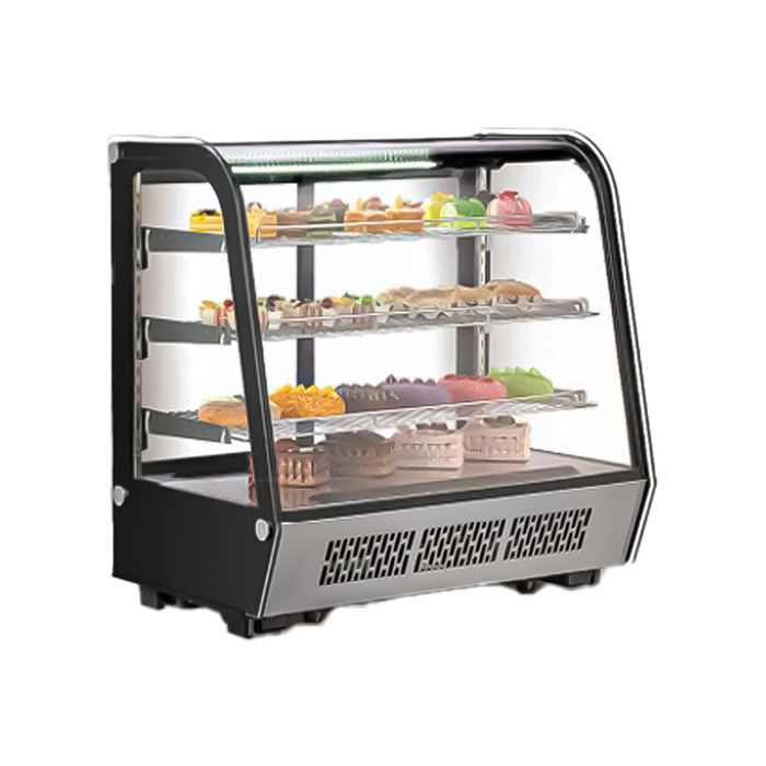 Vitrina Refrigerada Cristal Curvo Capacidad 145 L 230W 110V Migsa CW-145R