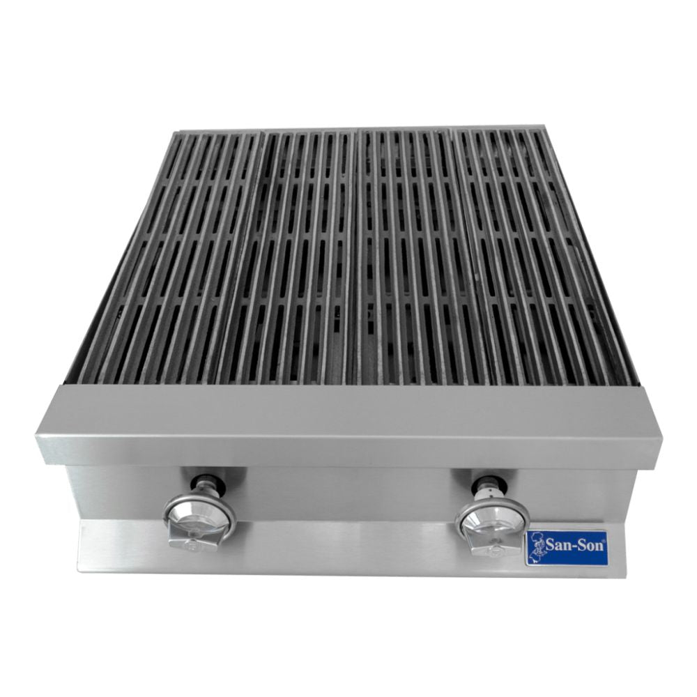 SAN-SON SSA24 Asador Profesional Acero Inoxidable 2 Quemadores