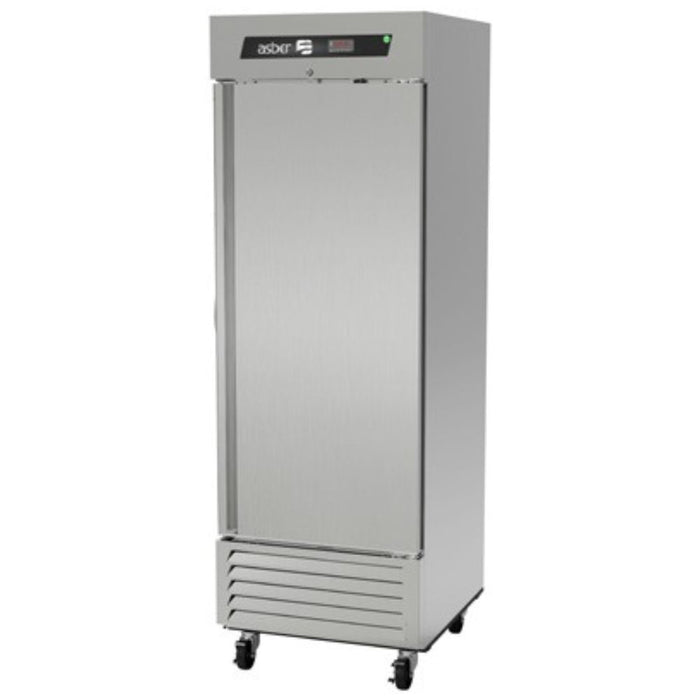 Asber ARR-23-H HC Refrigerador Vertical 1 Puerta Solida Acero inoxidable