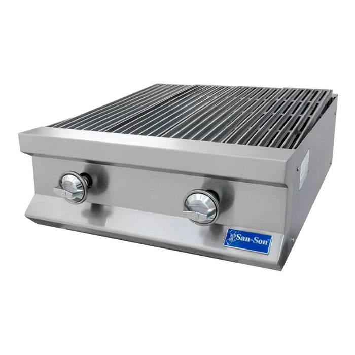 SAN-SON SSA24 Asador Profesional Acero Inoxidable 2 Quemadores