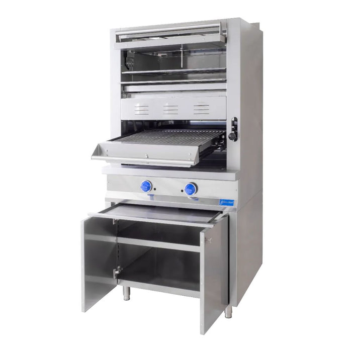 SAN-SON SBG Broiler Acero Inoxidable Parrillas Asadoras 4 Quemadores