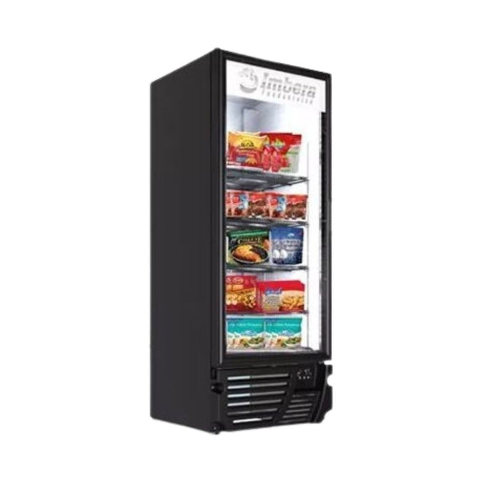 Imbera Vfs24 1025509 Congelador Vertical Negro 1 Puerta Cristal 24 Pies Luz Led 3/4 HP