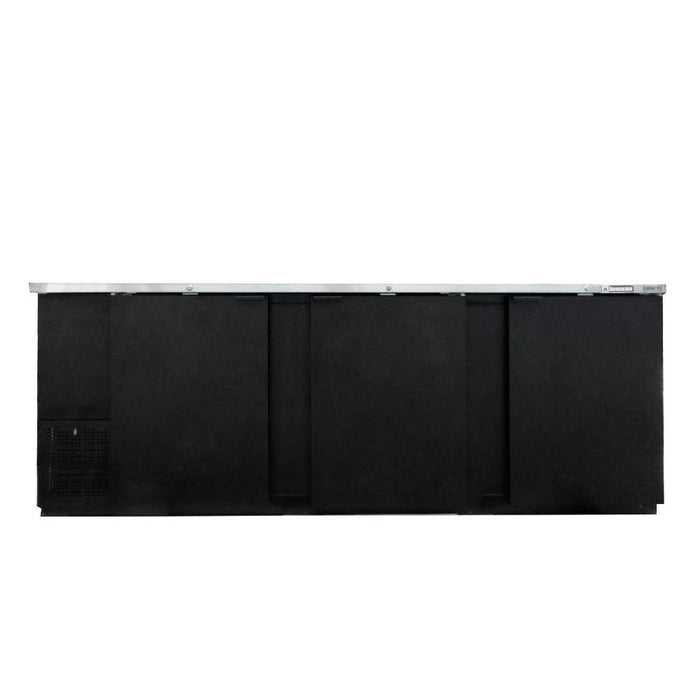 ASBER ABBC-94-HC Refrigerador Contrabarra Vinil Negro 3 Puertas Solidas 26.4 Pies3 Envio Cobrar Refrigeracion ASBER 