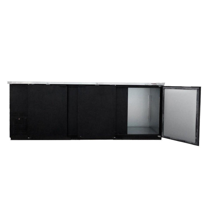 ASBER ABBC-94-HC Refrigerador Contrabarra Vinil Negro 3 Puertas Solidas 26.4 Pies3 Envio Cobrar Refrigeracion ASBER 