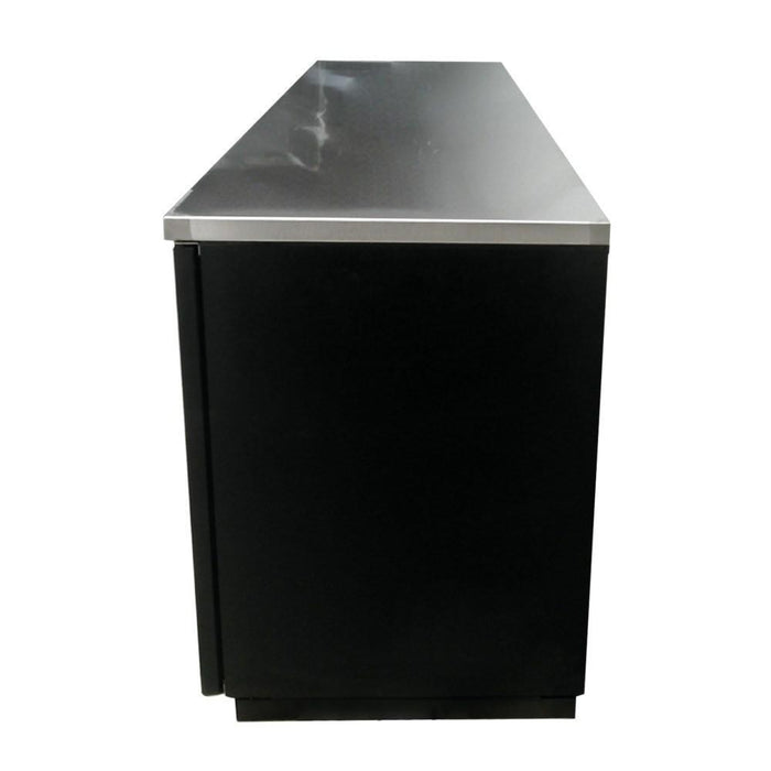 ASBER ABBC-94G-HC Refrigerador Contrabarra Vinil Negro 3 Puertas de Cristal 26.4 Pies3 Envio Cobrar Refrigeracion ASBER 