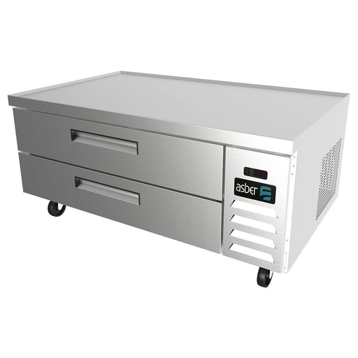 ASBER ACBR-52 Base de Chef Refrigerada con 2 Cajones (3 GN-1/1 cada uno) - Cubierta con Borde Antiderrame Envío por Cobrar Bases ASBER 