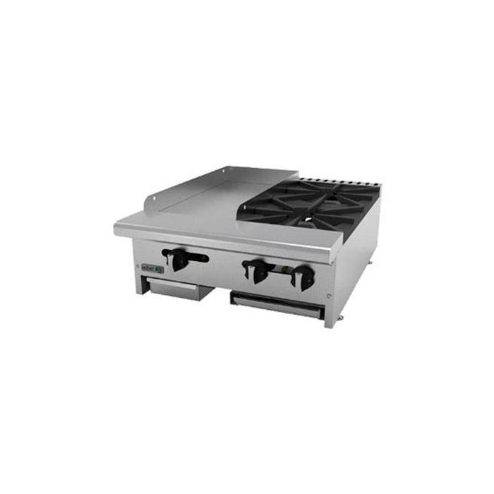 ASBER AEM-G12-B2-24 Parrilla a Gas de 2 Fuegos Abiertos + Plancha 12" Envío por Cobrar Parrillas ASBER 