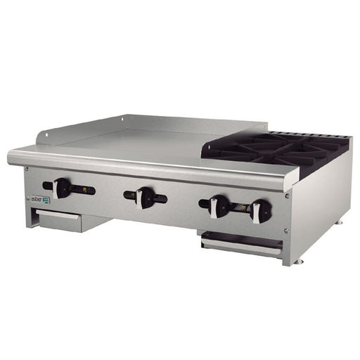 ASBER AEM-G24-B2-36-H Parrilla a Gas de 2 Fuegos Abiertos + Plancha 24" Acero Inoxidable Envío por Cobrar Parrillas ASBER 