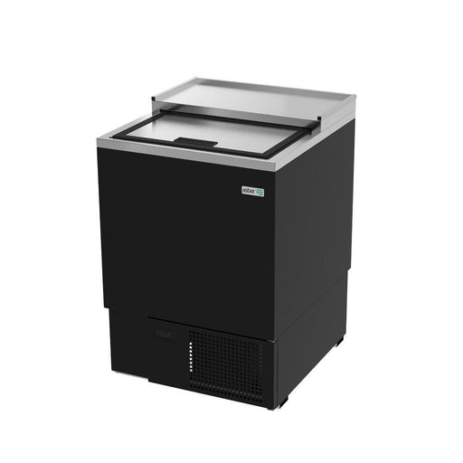 ASBER AGF-24-HC Congelador Glass Froster en Vinil Negro Puerta Solida Envío Por Cobrar Refrigeracion ASBER 