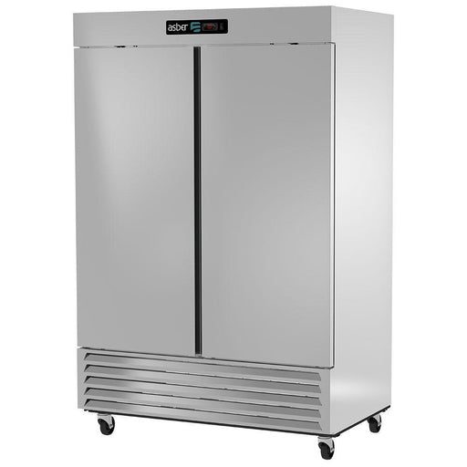 ASBER ARF-49-H Congelador 2 Puertas Solidas 49 Pies Acero Inoxidable Envío Cobrar Refrigeracion ASBER 