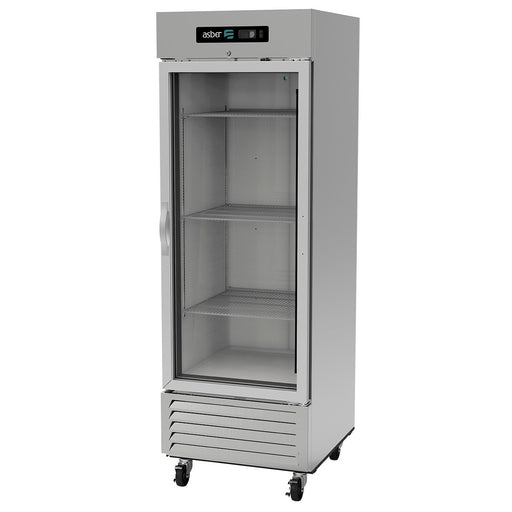 ASBER ARR-23-G-H Refrigerador 1 puerta de Cristal 23 Pies Acero Envío Cobrar Refrigeracion ASBER 