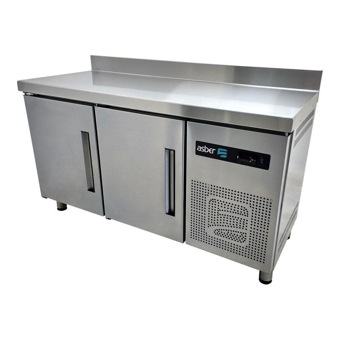 ASBER ASTR-60 Mesa Refrigerada 2 puertas Solidas 9 Pies3 Acero Inoxidable Envío Cobrar Mesas Refrigeradas ASBER 