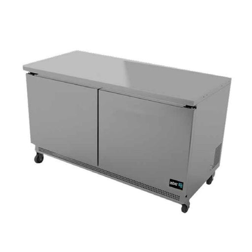 ASBER AUTF-60 Mesa Refrigerada Congelador 2 Puertas Solidas 15 pies3 Acero Envio Cobrar Mesas Refrigeradas ASBER 