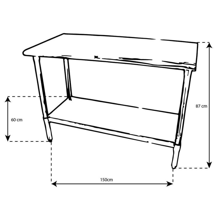 BLAZER MAI 24x60 Mesa de Acero Inoxidable de 24 x 60pulg Envío por cobrar General BLAZER 