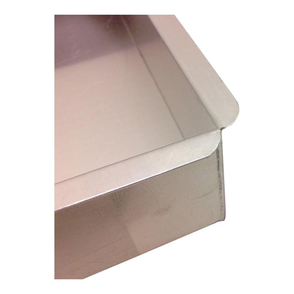 Molde Rectangular para Pastel 45.7 x 31.5 x 7.6 cm Acero Aluminizado Anti  Adherente Winco • BPU · HoReCa
