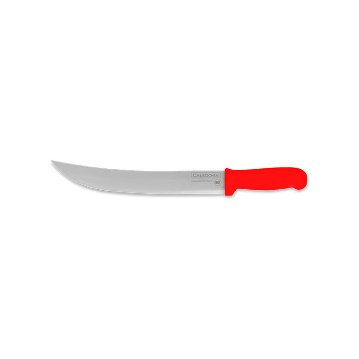 Cuchillo Bistecero Curvo 10" Rojo Caledonia CABIC-10R