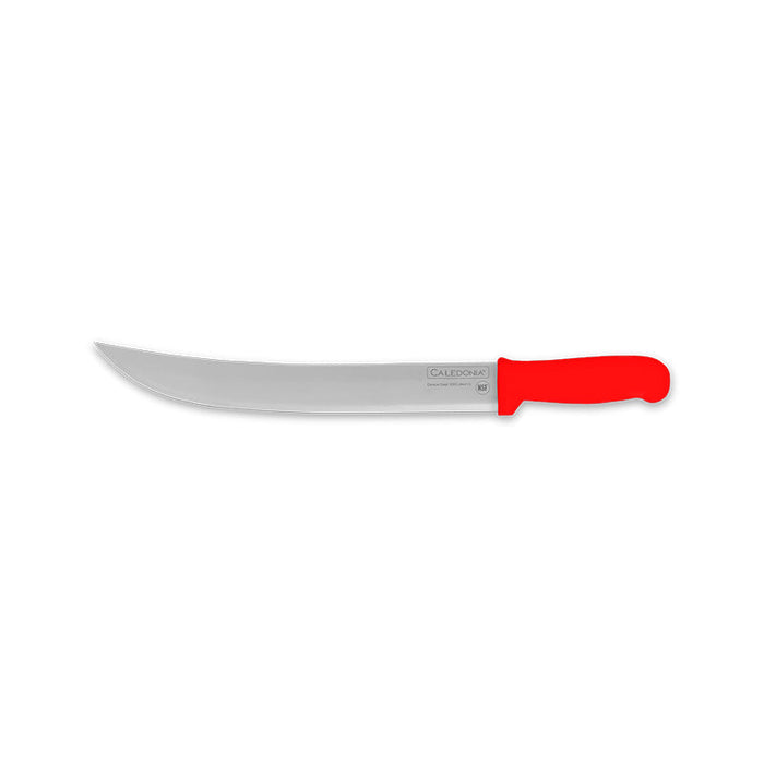 Cuchillo Bistecero Curvo 12" Rojo Caledonia CABIC-12R