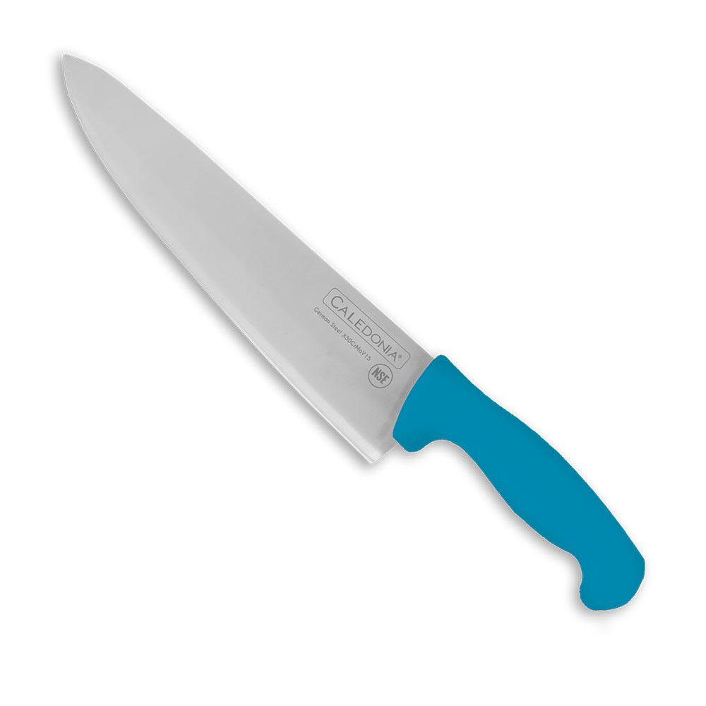 Caledonia CACHE-10AZ Paquete 12 Cuchillos Chef Profesional Ergonómico 10 Pulgadas Cuchillo Caledonia 