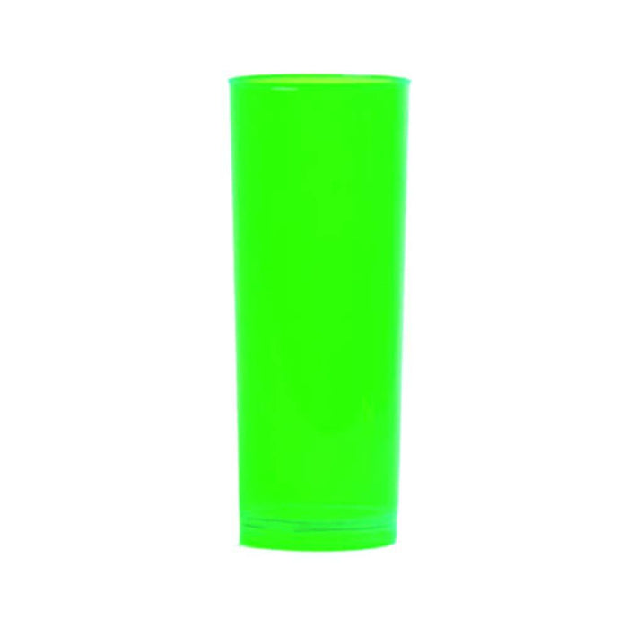 Besthelg 21313-V Vasos de Policarbonato Fluorescentes Verdes (CAJA CON 100 PIEZAS)