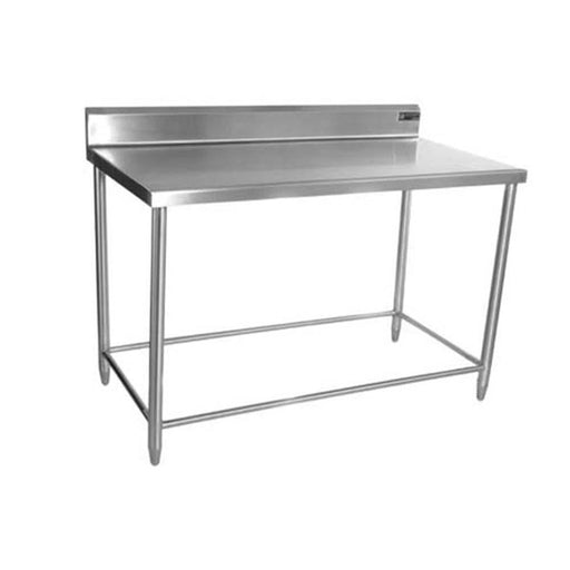 Ferro 15421103 Mesa Con Respaldo Sin Entrepaño Acero Inoxidable 210 cm Ferro