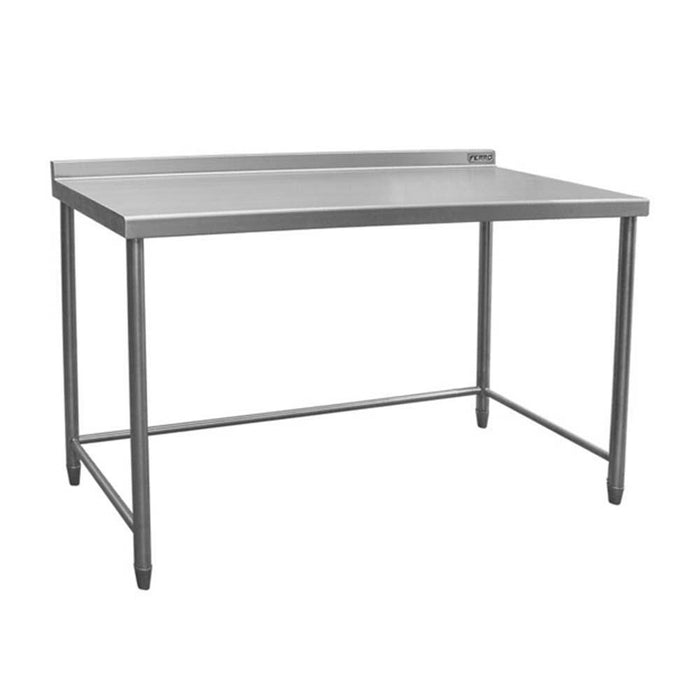 Ferro 15421109 Mesa Respaldo Sin Entrepaño Acero Inoxidable 183 cm Ferro