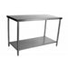 Ferro 15423105 Mesa Central Con Entrepaño Acero Inoxiadle 188 cm Ferro