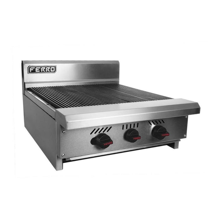 Ferro 23151106 Asador 24" De Mesa Porcelanizado Acero Inoxidable Ferro