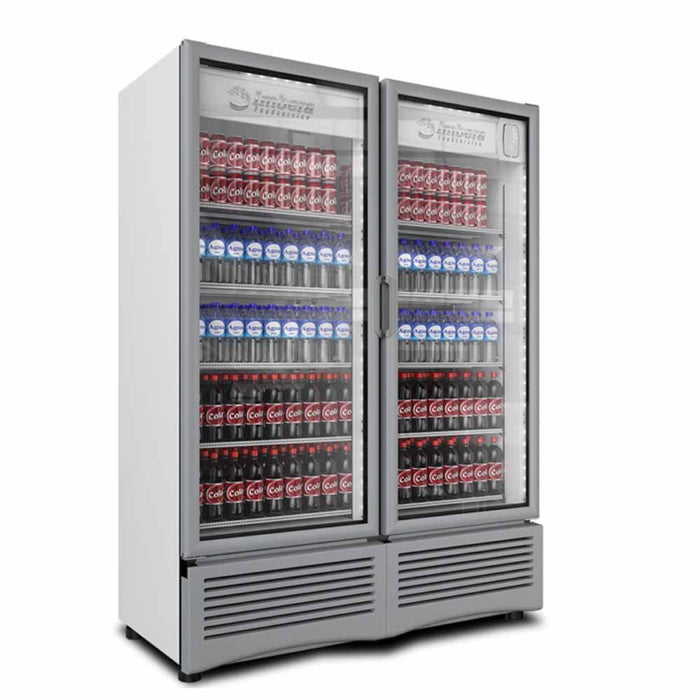 Imbera G342 2P 1010335 Refrigerador Vertical 2 Puertas Cristal Luz Led 115V. 1/2 HP Refrigeradores Verticales Imbera 