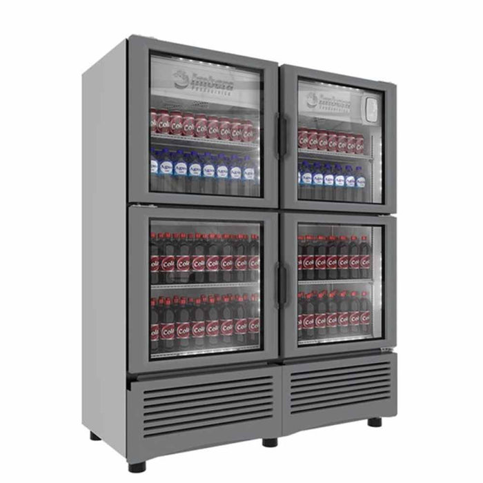 Imbera Vr35 4P 1010785 Refrigerador Vertical 4 Puertas Cristal Luz Led 115V. 3/8 HP Refrigeradores Verticales Imbera 