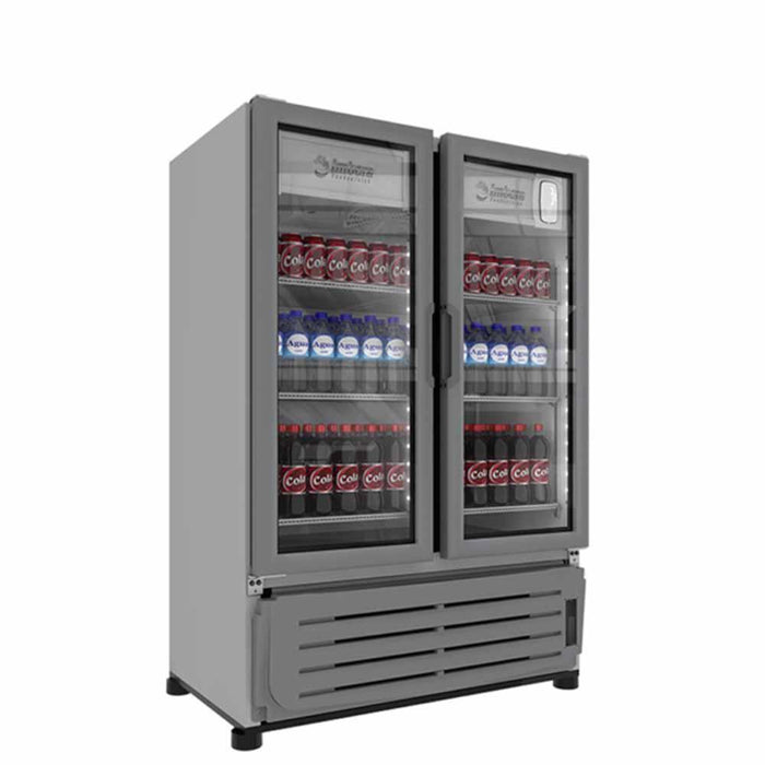 Imbera Vr19 1010624 Refrigerador Vertical 2 Puertas Cristal Luz Led 115V. 1/4 HP Refrigeradores Verticales Imbera 