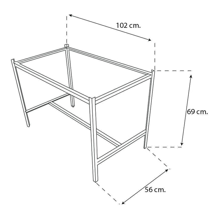 INMEZA BM3/1-B Base Esmaltada Plegable para Equipo 3 Enteros (sin entrepaño) Bases INMEZA 