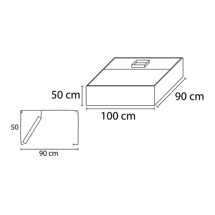 INMEZA CCI-100i Campana 100 cm Acero Inoxidable Cúbica Central CAMPANAS INMEZA 