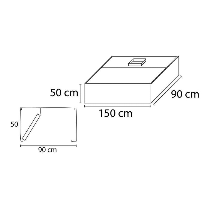 INMEZA CCI-150i Campana 150 cm Acero Inoxidable Cúbica Central CAMPANAS INMEZA 