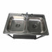 INMEZA EEF2C Fregadero 2 Tarjas Casera Base Acero Inoxidable 84 x 48.5 x 90 FREGADEROS INMEZA 