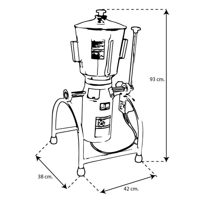 JR LM-12 LM12 LICUADORA MESA 12 LTS ACERO INOXIDABLE 1 HP (0LM12) Envío por cobrar Licuadoras JR 