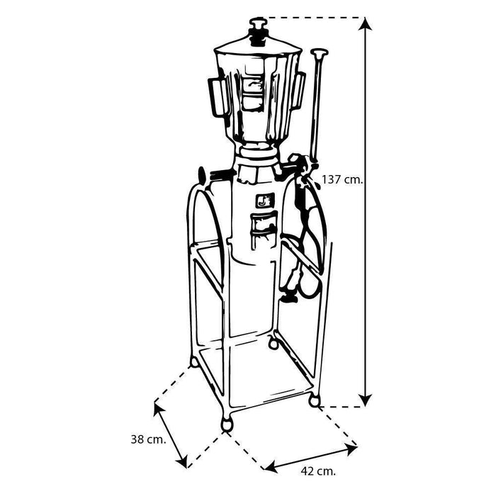 JR LP-12 LP12 LICUADORA PEDESTAL 12 LTS ACERO INOXIDABLE 1 HP (0LP12) Envío por cobrar Licuadoras JR 