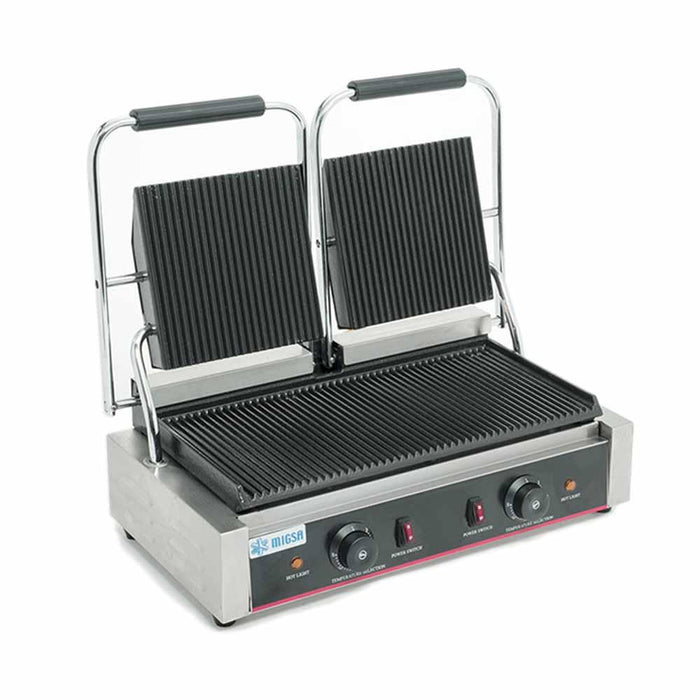 MIGSA BN-813 Plancha Panini Electrica Doble 50 a 300 °C 220V Envio gratis Planchas MIGSA 